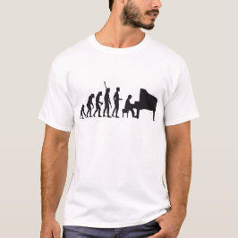 evolution piano tシャツ