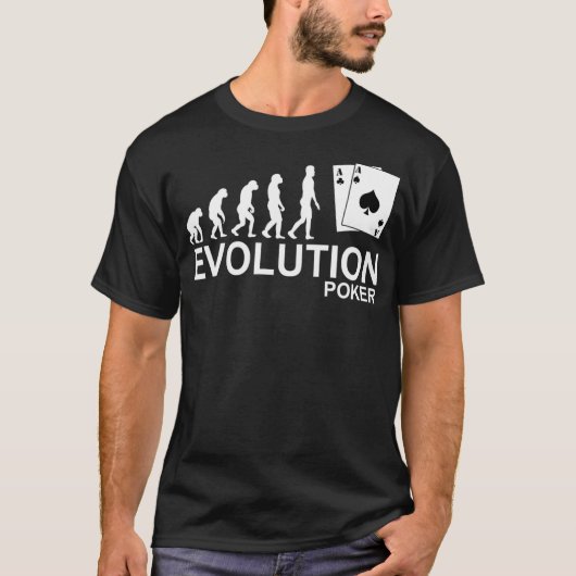 Evolution Poker Tee Gambling Tシャツ (正面)