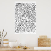 Evolution Poster - Tree of Life – 白黒 ポスター (キッチン)