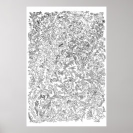 Evolution Poster - Tree of Life – 白黒 ポスター