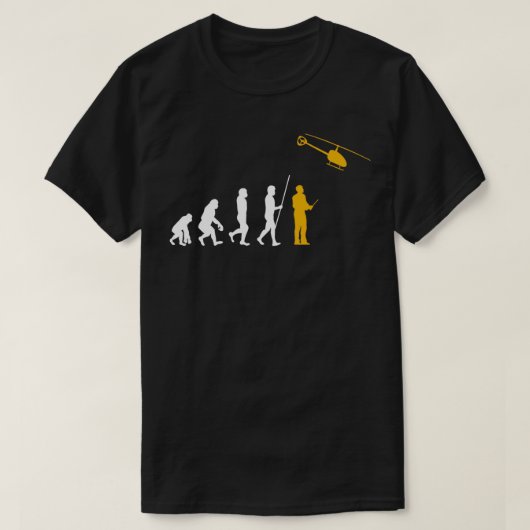 Evolution RCヘリコプター遠隔制御モデル Tシャツ (デザイン正面)