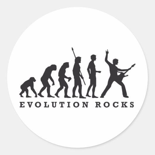 evolution rocks ラウンドシール (正面)