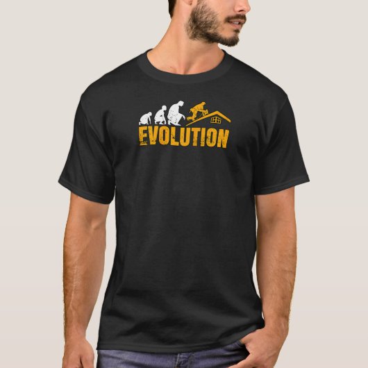 Evolution Roofer Roofing Repair Shingling Houses F Tシャツ (正面)