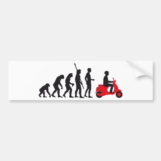 evolution scooter バンパーステッカー (正面)