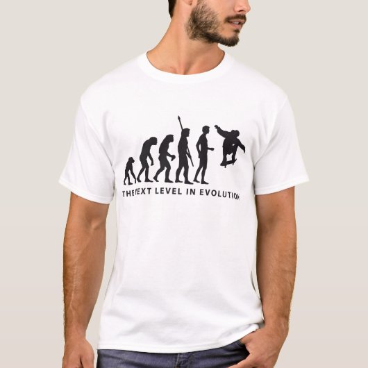 evolution skateboard tシャツ (正面)