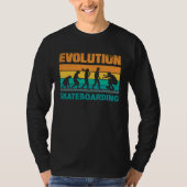 Evolution Skateboarding Skate Retro Streetwear 1 Tシャツ (正面)