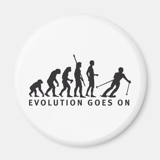 evolution ski マグネット (正面)