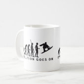 evolution snowboard コーヒーマグカップ (正面左)