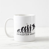 evolution snowboard コーヒーマグカップ (左)