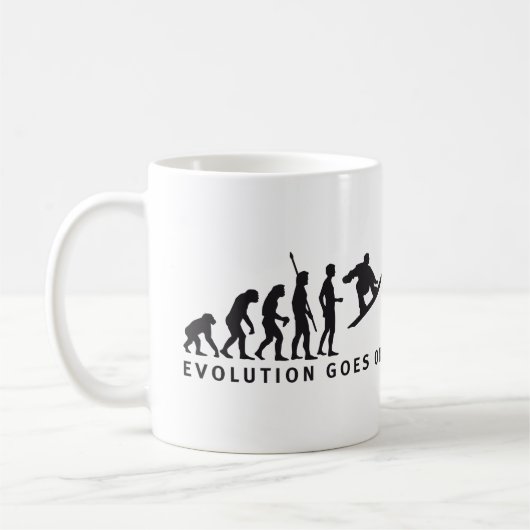 evolution snowboard コーヒーマグカップ (左)