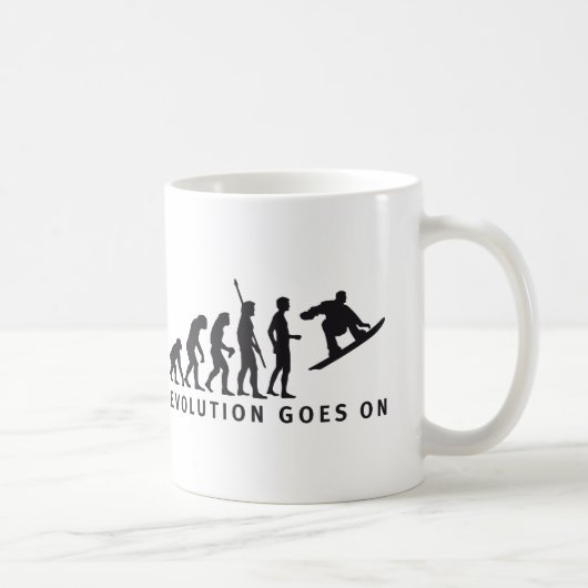 evolution snowboard コーヒーマグカップ (右)