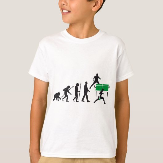 evolution table tennis player tシャツ (正面)