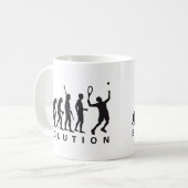 evolution tennis コーヒーマグカップ (正面左)