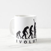 evolution tennis コーヒーマグカップ (正面左)