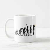 evolution trumpet player コーヒーマグカップ (左)