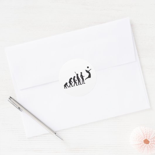 evolution volleyball ラウンドシール (封筒)