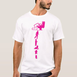 evolution vomit vomir 2 alcool chiotte toilette hu tシャツ