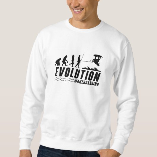 Evolution Wakeboard Wake Wakeboarding Wakeboarder スウェットシャツ (正面)