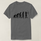 Evolution women archer archery  tシャツ (デザイン正面)