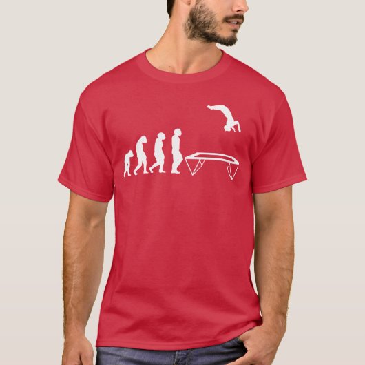 EVOLUTIONRAMPOLINE フィットネス スポーツ 体操 友達 Tシャツ (正面)