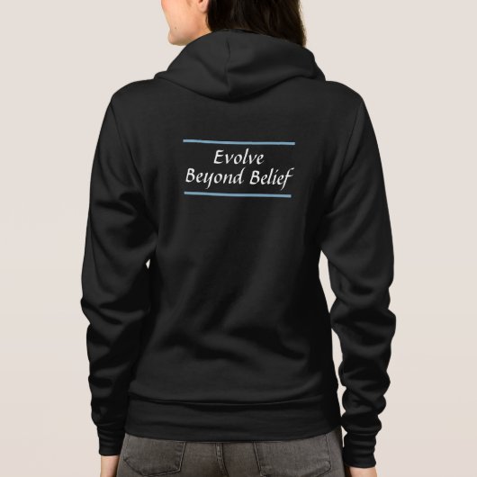 Evolve Beyond Belief Logo Women's Full Zip Hoodie パーカ (裏面)
