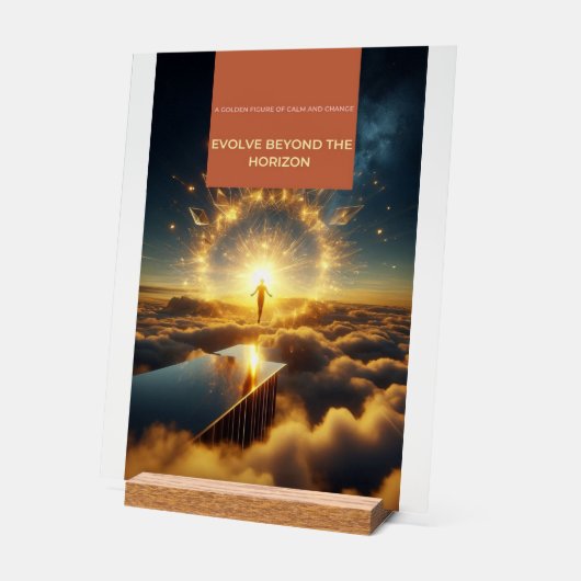 Evolve Beyond Poster アクリルサイン (傾斜)