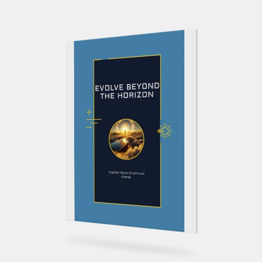 Evolve Beyond Poster print アクリルサイン (傾斜)