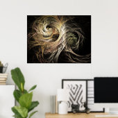 Evolve Flame Fractal ポスター (ホームオフィス)