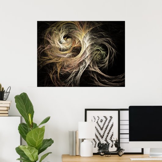 Evolve Flame Fractal ポスター (ホームオフィス)