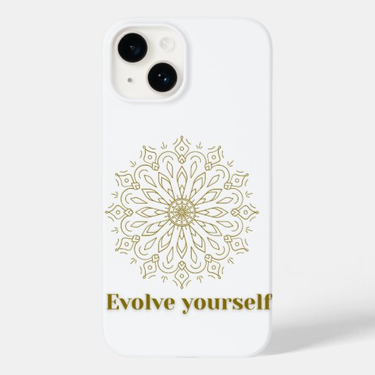 Evolve Yourself" マンダラアートフォンケース Case-Mate iPhoneケース (裏面)