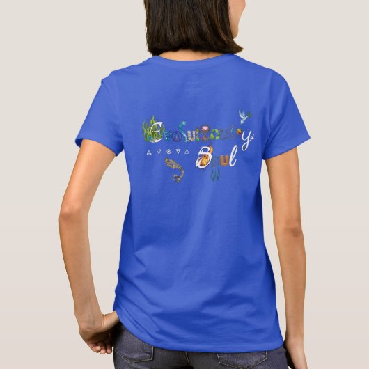 EvoS:基本的なライトカラーのクルーネック Tシャツ (裏面)