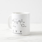Evyペプチド名mug コーヒーマグカップ (正面左)