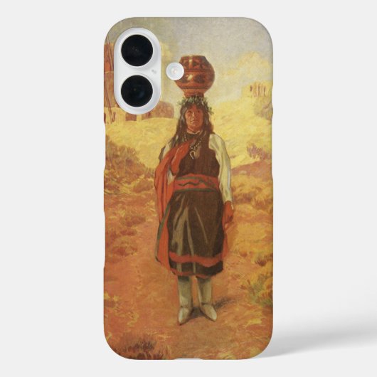EWロールンズによるヴィンテージインディアンの水運び Case-Mate iPhoneケース (裏面)