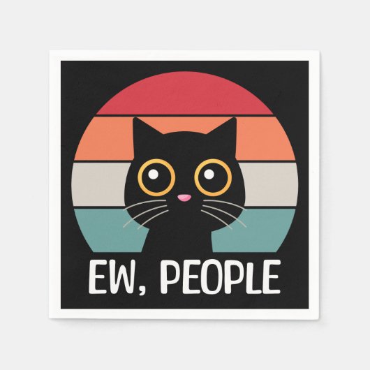 Ew、人 スタンダードカクテルナプキン (正面)
