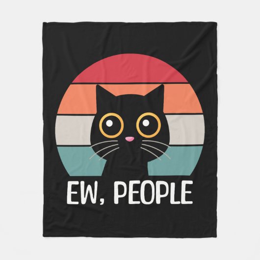 Ew、人 フリースブランケット (正面)