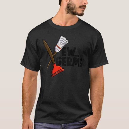 EW 殺菌スプレー 女性清掃チーム Tシャツ (正面)