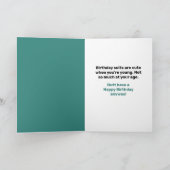 Ew David – デビッおもしろいドの脂肪像誕生日カード カード (内部)