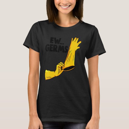 EW Germsスプレー女性清掃チーム Tシャツ (正面)