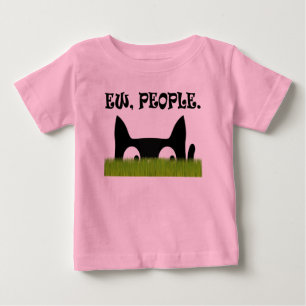 Ew People おもしろい Cat Green Grassベビーシャツ ベビーTシャツ