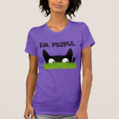 Ew People おもしろい Cat Green Grass Womens Shirt Tシャツ (正面)