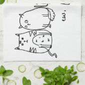 Ew、People おもしろい Meowy猫好き キッチンタオル (折り畳み)