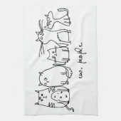 Ew、People おもしろい Meowy猫好き キッチンタオル (縦)