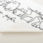 Ew、People おもしろい Meowy猫好き シェルパブランケット (3/4)