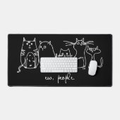 Ew、People おもしろい Meowy猫好き デスクマット (キーボード&マウス)