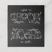Ew、People おもしろい Meowy猫好き プレイスカード (外部開封)