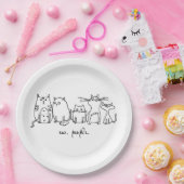 Ew、People おもしろい Meowy猫好き ペーパープレート (パーティー)