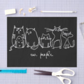 Ew、People おもしろい Meowy猫好き 薄葉紙 (クラフト)