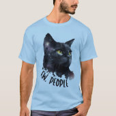 「Ew People」の猫、皮肉な猫好きギフトおもしろい、 Tシャツ (正面)