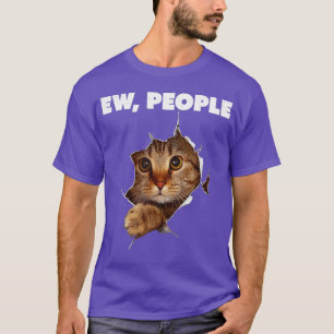 Ew、People Cat Meow子猫おもしろい猫Mom And Cat Tシャツ