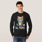 Ew People   Cat Wearing Face Mask Washing Hands Tシャツ (正面フル)